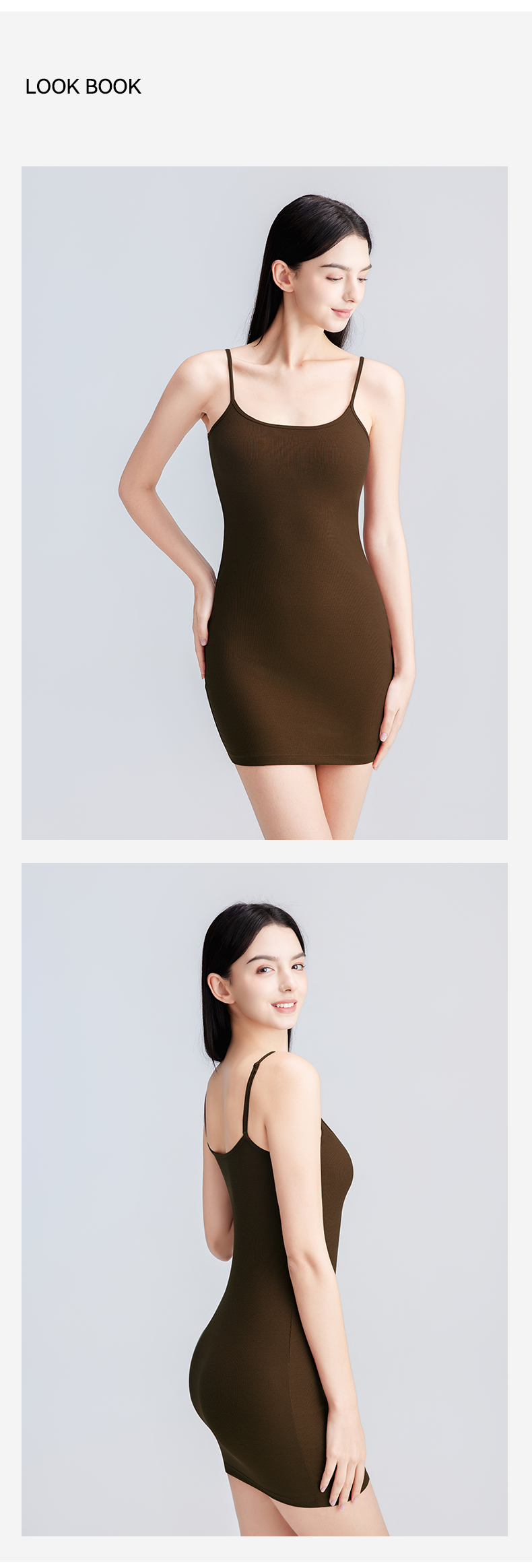 Spaghetti Strap Bodycon Mini Dress Bra-in detail 4