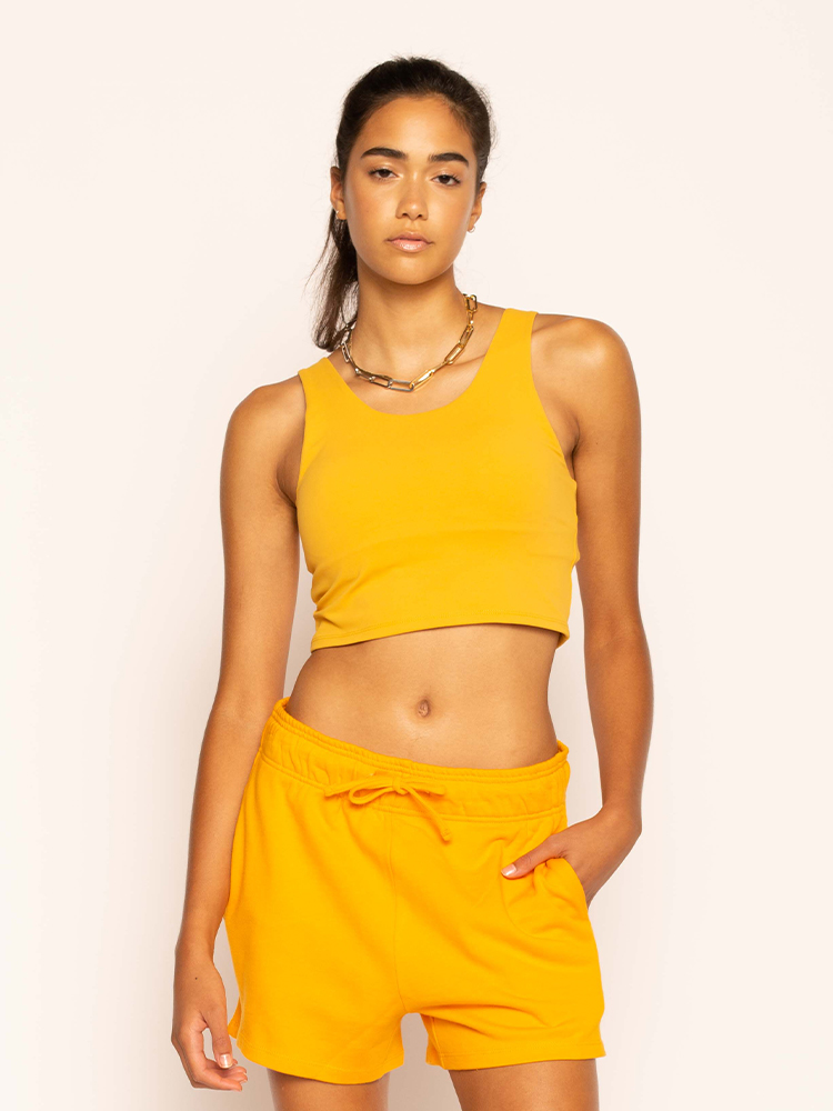 Light-Support Slim Fit U Neck Tank Top