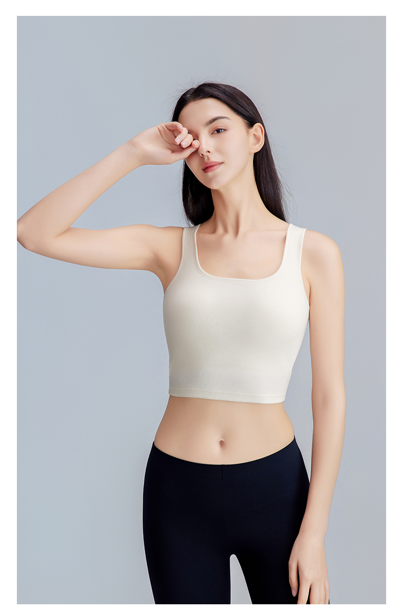 U Neck Built-in Bra Tank detail 10