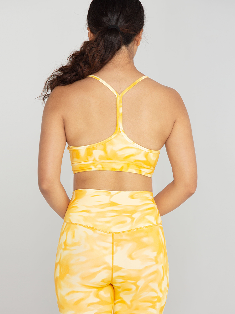Light-support Backless Longline Y Back Tie-Dye Sports Bra detail 2