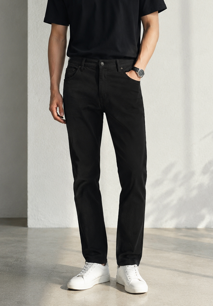 Straight Leg Basic Casual Pants