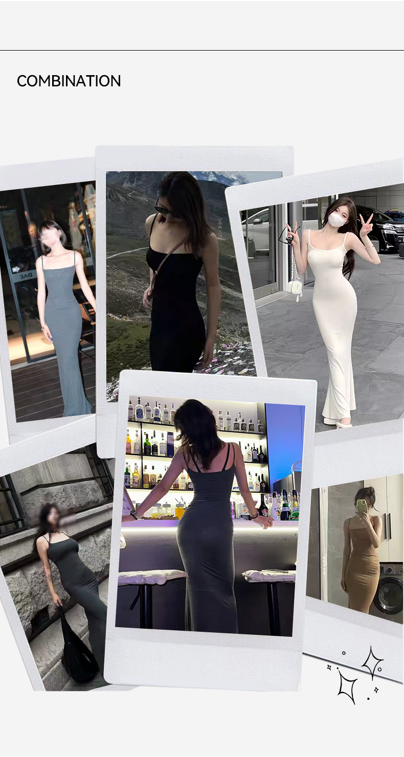 Spaghetti Strap Maxi Dress Bra-in detail 4